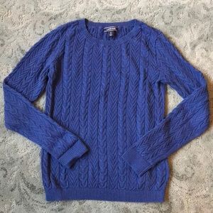 NWOT LANDS’ END Cable knit sweater